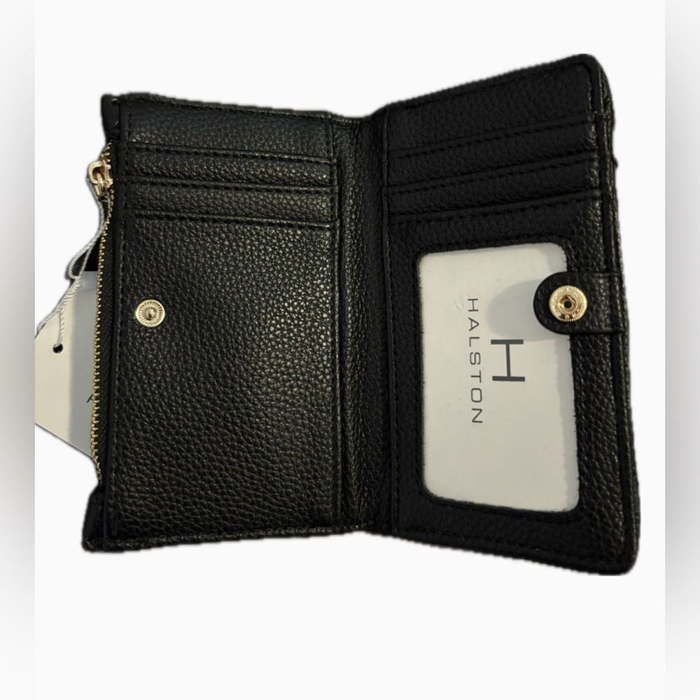 HALSTON Heritage Black Quilted Wallet NWT - Picture 3 of 4